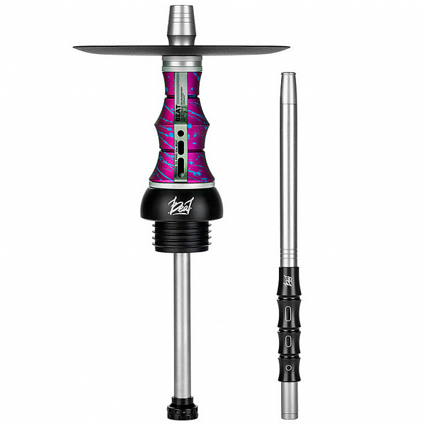 Кальян Alpha Hookah Beat Splash Sleepy прозрачная колба (Розовый,Синий, 40 см) в Нарьян-Маре