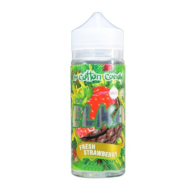 Жидкость Cotton Candy ЁLKA FRESH STRAWBERRY (Хвоя С Мятой И Клубникой) (120 мл, 0 мг/мл) в Нарьян-Маре