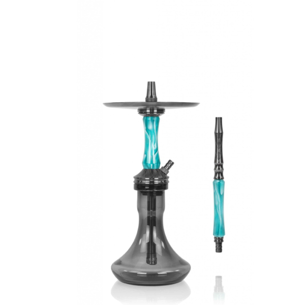 Кальян Ocean Hookah Kaif Small 2 (черный,бирюзовый, 53 см) в Нарьян-Маре
