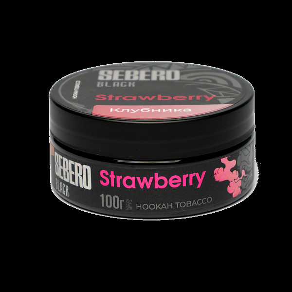 Табак SEBERO BLACK STRAWBERRY 100 гр в Нарьян-Маре