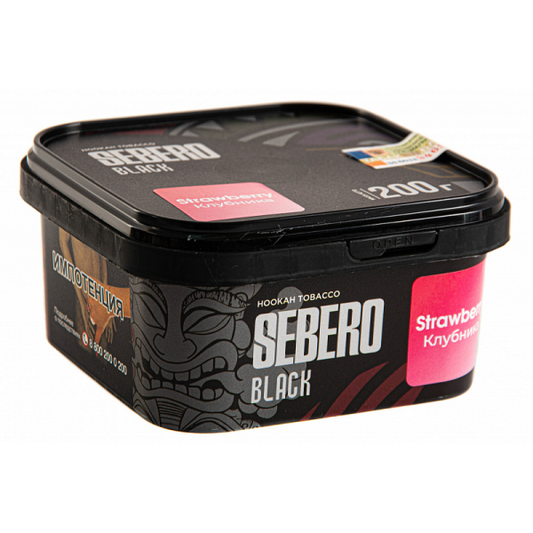 Табак SEBERO BLACK STRAWBERRY 200 гр в Нарьян-Маре