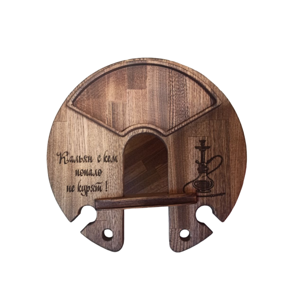 ХукаСтол Фрейм (Кальян с прохожими не курят) (Коричневый, Бук) для кальяна в Нарьян-Маре