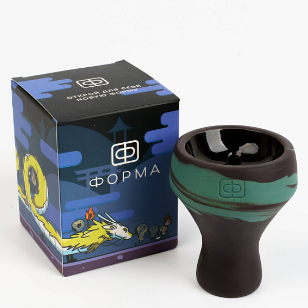 Чаша Форма Турка Черная Глазурь (Изумруд) в Нарьян-Маре