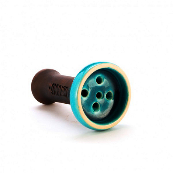 Чаша Облако Black Glaze Голубая Кракле для кальяна в Нарьян-Маре