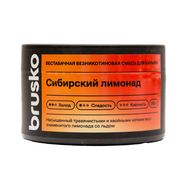 Бестабачная смесь Brusko Сибирский Лимонад 250 грамм в Нарьян-Маре