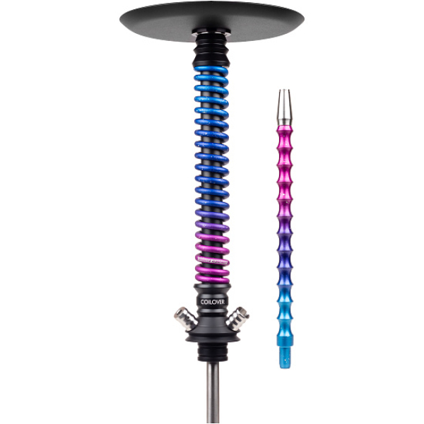 Кальян Mamay Customs Coilover Big Anod Черный Мат Blue Space в Нарьян-Маре