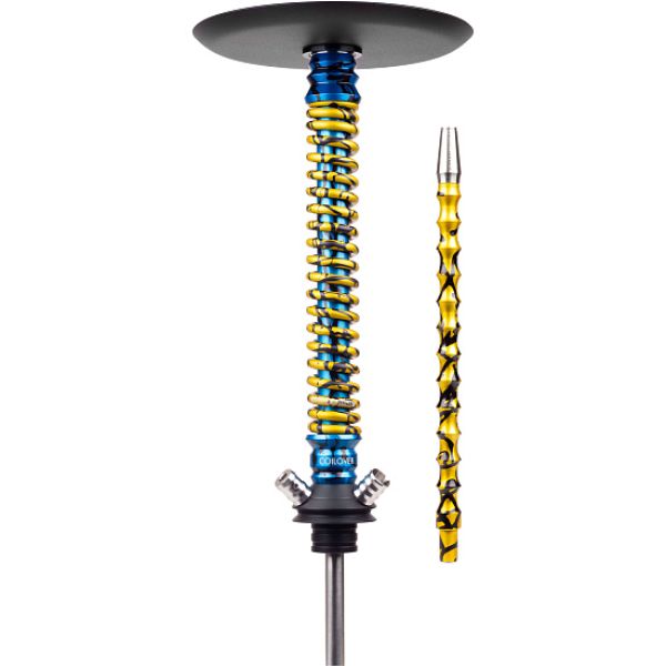 Кальян Mamay Customs Coilover Big Anod Special Blue Splash Gold в Нарьян-Маре