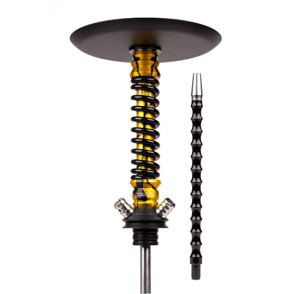 Кальян Mamay Customs Coilovers Mini Anod Gold Splash Черный Глянец в Нарьян-Маре