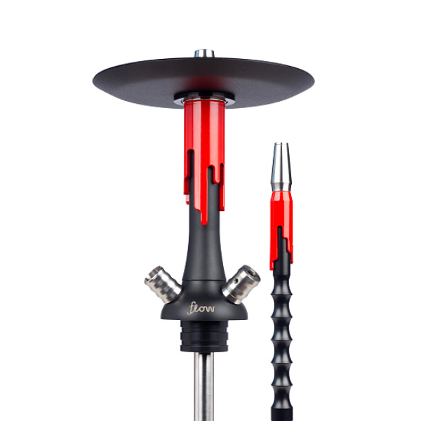 Кальян Mamay Customs Flow Черный Матовый Красный Глянец в Нарьян-Маре