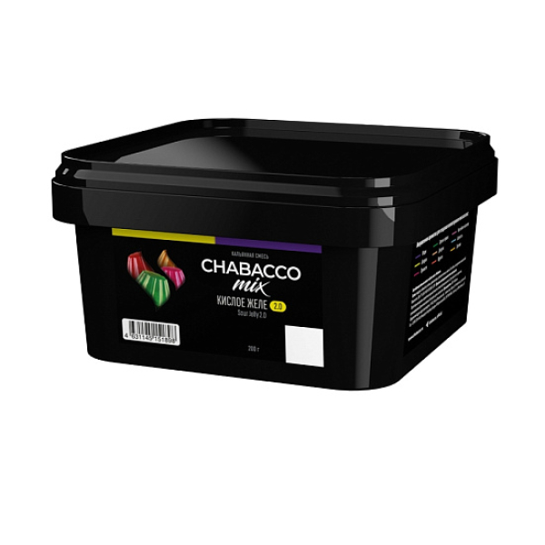 Бестабачная смесь Chabacco Mix Sour Jelly 2.0 Кислое Желе Medium 200 грамм в Нарьян-Маре