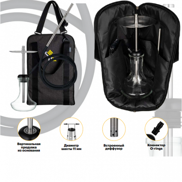 Кальян Y.K.A.P. KILLER MINI Чёрный (54 см) в Нарьян-Маре